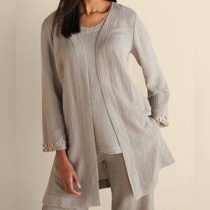 NEW Soft surroundings Gauze Topper